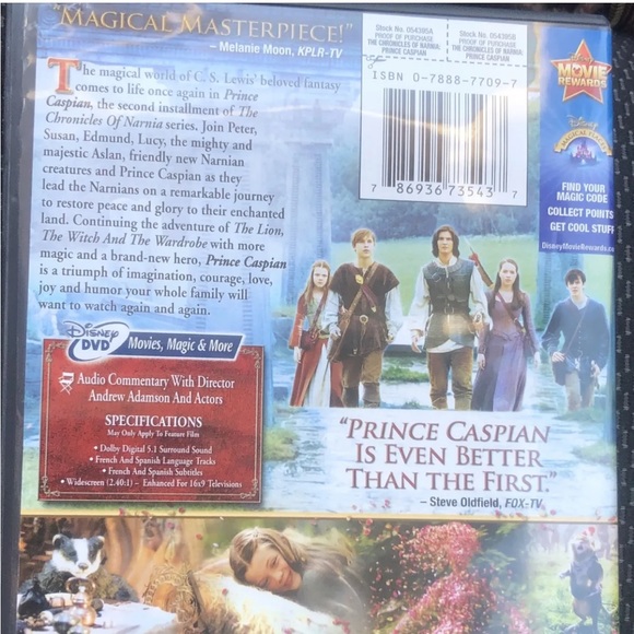 The Chronicles Of Narnia Prince Caspian DVD and Enhanced CD Score Soundtrack Lot - Picture 3 of 8